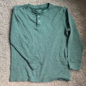 Place Teal Long Sleeve Henley